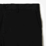 Men Lacoste V0ZN435 Black 031 Regular Fit Stretch Organic Cotton Bermuda Shorts - Image 5