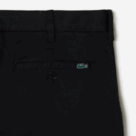 Men Lacoste V0ZN435 Black 031 Regular Fit Stretch Organic Cotton Bermuda Shorts - Image 6