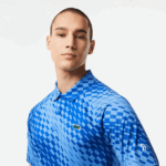 Men Lacoste V0ZN43 Blue YI5 Tennis x Novak Djokovic Player Version Polo - Image 2