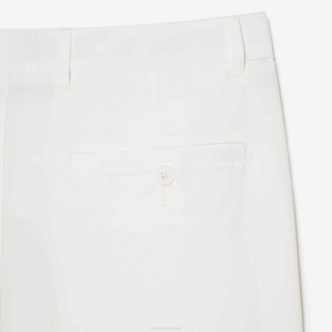 Men Lacoste V0ZN442 White 70V SPORT Lightweight Stretch Golf Shorts - Image 6