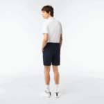 Men Lacoste V0ZN443 Navy Blue 166 SPORT Lightweight Stretch Golf Shorts - Image 3