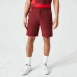 Men Lacoste V0ZN445 Bordeaux ZS1 SPORT Lightweight Stretch Golf Shorts - Image 2