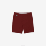 Men Lacoste V0ZN445 Bordeaux ZS1 SPORT Lightweight Stretch Golf Shorts - Image 5