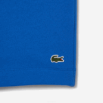 Men Lacoste V0ZN449 Blue KXB Organic Brushed Cotton Fleece Shorts - Image 4