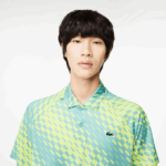 Men Lacoste V0ZN44 Yellow Light Green VRI Tennis x Novak Djokovic Player Version Polo - Image 2