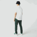 Men Lacoste V0ZN450 White 001 Regular Fit Cotton Shirt - Image 3