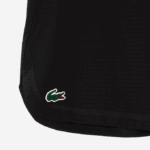 Men Lacoste V0ZN458 Black 8VM SPORT Check Stretch Mesh Shorts - Image 5