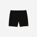 Men Lacoste V0ZN463 Black 031 Organic Cotton Brushed Fleece Shorts - Plus Size - Big - Image 4