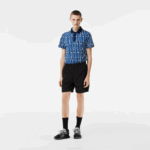 Men Lacoste V0ZN465 Black 031 Waterproof Shorts