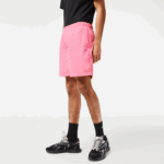 Men Lacoste V0ZN466 Pink 2R3 Waterproof Shorts - Image 2