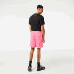 Men Lacoste V0ZN466 Pink 2R3 Waterproof Shorts - Image 3