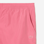 Men Lacoste V0ZN466 Pink 2R3 Waterproof Shorts - Image 5