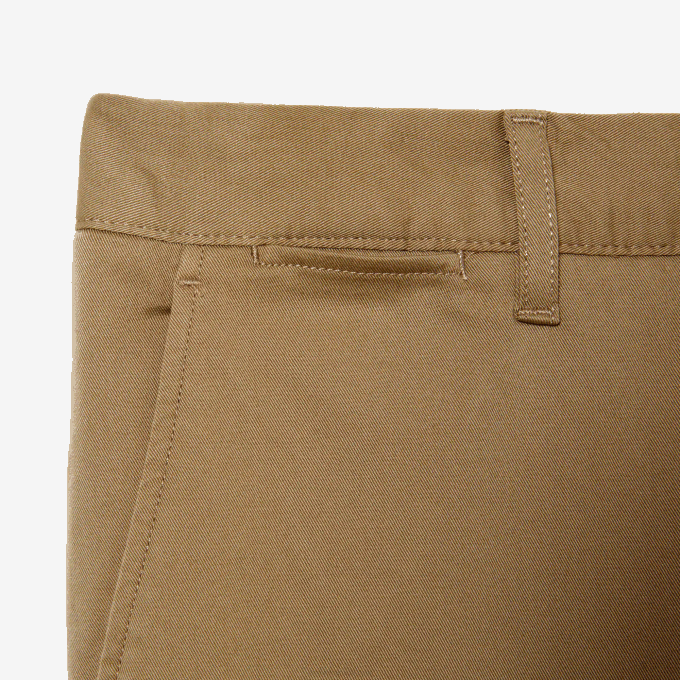 Men Lacoste V0ZN476 Beige CB8 New Classic Slim Fit Stretch Cotton Pants - Image 4