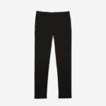 Men Lacoste V0ZN477 Black 031 New Classic Slim Fit Stretch Cotton Pants - Image 4