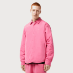 Men Lacoste V0ZN498 Pink 2R3 Water Repellent Overshirt
