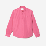 Men Lacoste V0ZN498 Pink 2R3 Water Repellent Overshirt - Image 4