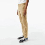 Men Lacoste V0ZN499 Beige CB8 Slim Fit Stretch Cotton Chinos - Image 2