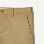 Men Lacoste V0ZN499 Beige CB8 Slim Fit Stretch Cotton Chinos - Image 5