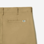 Men Lacoste V0ZN499 Beige CB8 Slim Fit Stretch Cotton Chinos - Image 6