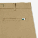 Men Lacoste V0ZN499 Beige CB8 Slim Fit Stretch Cotton Chinos - Image 7