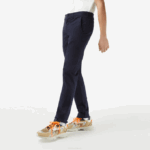 Men Lacoste V0ZN500 Navy Blue 166 Slim Fit Stretch Cotton Chinos - Image 2
