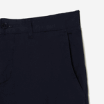 Men Lacoste V0ZN500 Navy Blue 166 Slim Fit Stretch Cotton Chinos - Image 5