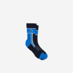 Men Lacoste V0ZN516 Blue White BQX SPORT Jersey Socks