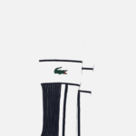 Men Lacoste V0ZN517 White Blue UI5 SPORT Jersey Socks - Image 2