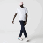 Men Lacoste V0ZN51 White 001 SPORT Breathable T-Shirt - Image 3