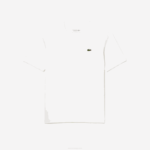 Men Lacoste V0ZN51 White 001 SPORT Breathable T-Shirt - Image 4