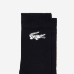 Men Lacoste V0ZN523 White Navy Blue EV0 Two-Pack French Made Organic Cotton Socks - Image 2