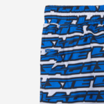 Men Lacoste V0ZN524 White Blue ANY Two-Tone Print Swim Trunks - Image 7