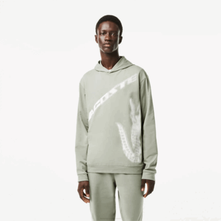 Men Lacoste V0ZN547 Khaki Green G21 Contrast Croc Hoodie