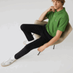 Men Lacoste V0ZN548 Black 031 Slim Fit Stretch Gabardine Pants