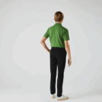 Men Lacoste V0ZN548 Black 031 Slim Fit Stretch Gabardine Pants - Image 3