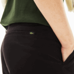 Men Lacoste V0ZN548 Black 031 Slim Fit Stretch Gabardine Pants - Image 6