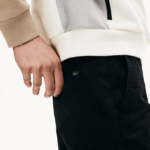 Men Lacoste V0ZN548 Black 031 Slim Fit Stretch Gabardine Pants - Image 7