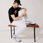 Men Lacoste V0ZN549 White 001 SPORT Lightweight Fabric Tracksuit Pants - Image 2