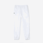 Men Lacoste V0ZN549 White 001 SPORT Lightweight Fabric Tracksuit Pants - Image 6