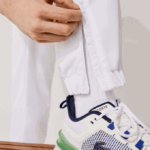Men Lacoste V0ZN549 White 001 SPORT Lightweight Fabric Tracksuit Pants - Image 8