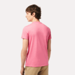 Men Lacoste V0ZN54 Pink 2R3 Crew Neck Pima Cotton Jersey T-Shirt - Image 3