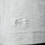 Men Lacoste V0ZN561 Grey Chine CCA Regular Fit Branded Pique T-Shirt - Image 6