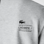 Men Lacoste V0ZN561 Grey Chine CCA Regular Fit Branded Pique T-Shirt - Image 8