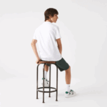 Men Lacoste V0ZN570 White 001 Regular Fit XL Crocodile Print T-Shirt - Image 3