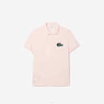 Men Lacoste V0ZN576 Light Pink T03 Organic Cotton Pique Polo - Image 5