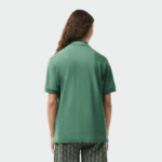 Men Lacoste V0ZN58 Khaki Green KX5 Original L.12.12 Polo - Image 2