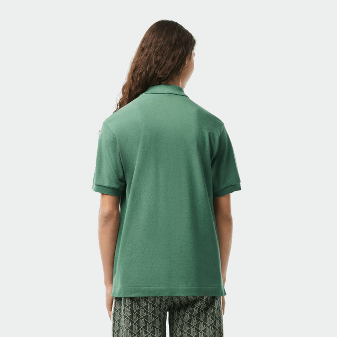 Men Lacoste V0ZN58 Khaki Green KX5 Original L.12.12 Polo - Image 2