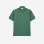 Men Lacoste V0ZN58 Khaki Green KX5 Original L.12.12 Polo - Image 3