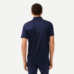 Men Lacoste V0ZN596 Navy Blue White 525 SPORT Jersey Golf Polo Shirt - Image 3