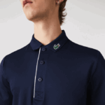 Men Lacoste V0ZN596 Navy Blue White 525 SPORT Jersey Golf Polo Shirt - Image 7
